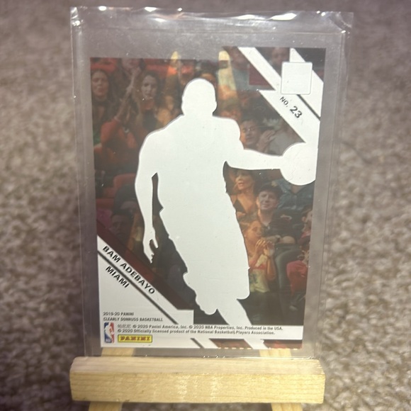 Bam Adebayo Panini Donruss Clearly NBA Basketball #23 Purple Miami Heat - Picture 4 of 4